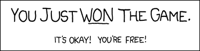 XKCD: You just won the game