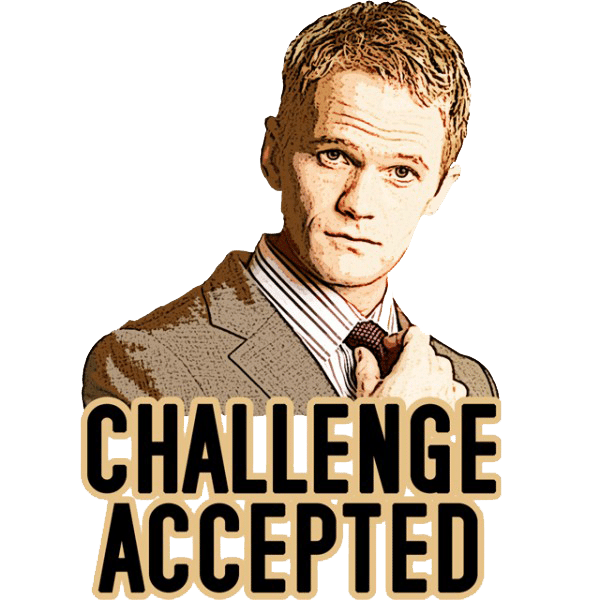 barney stinson challenge accepted poster