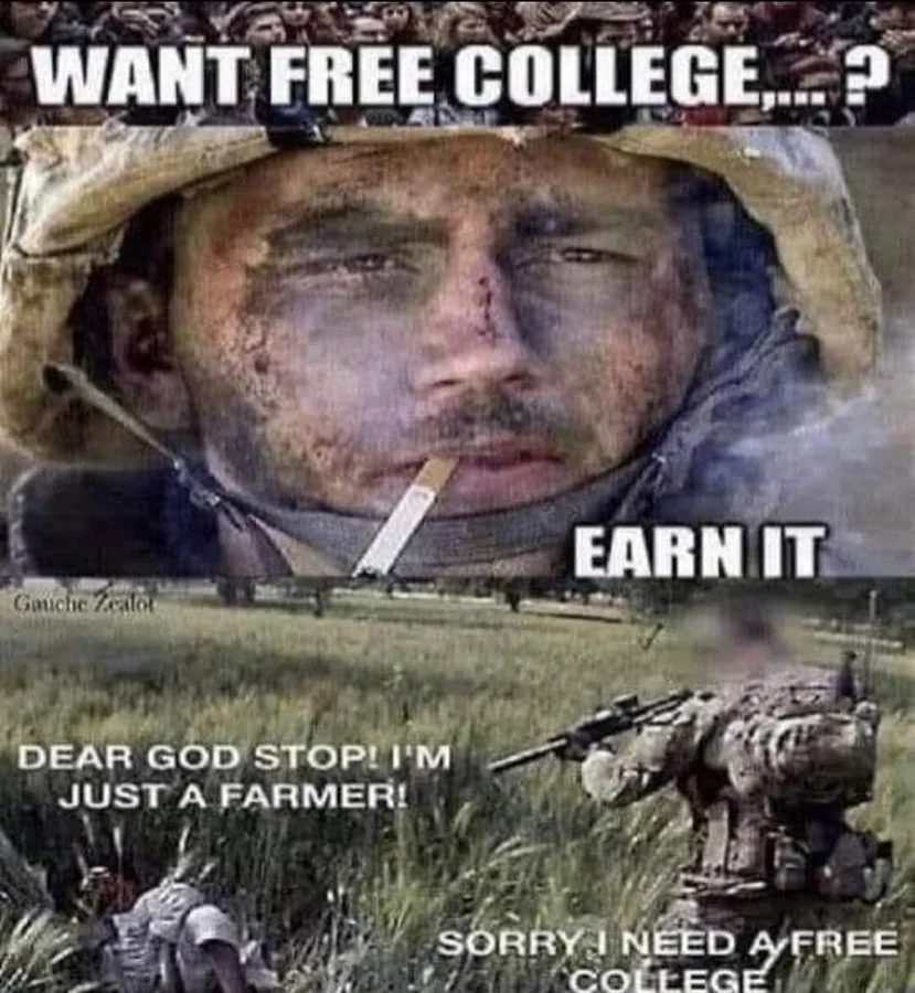 You want free college? Earn it.