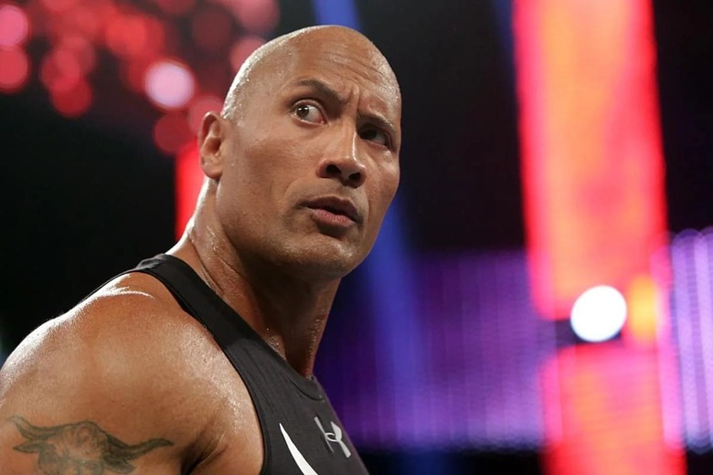 A photo of Dwayne “the Rock” Johnson raising an eyebrow