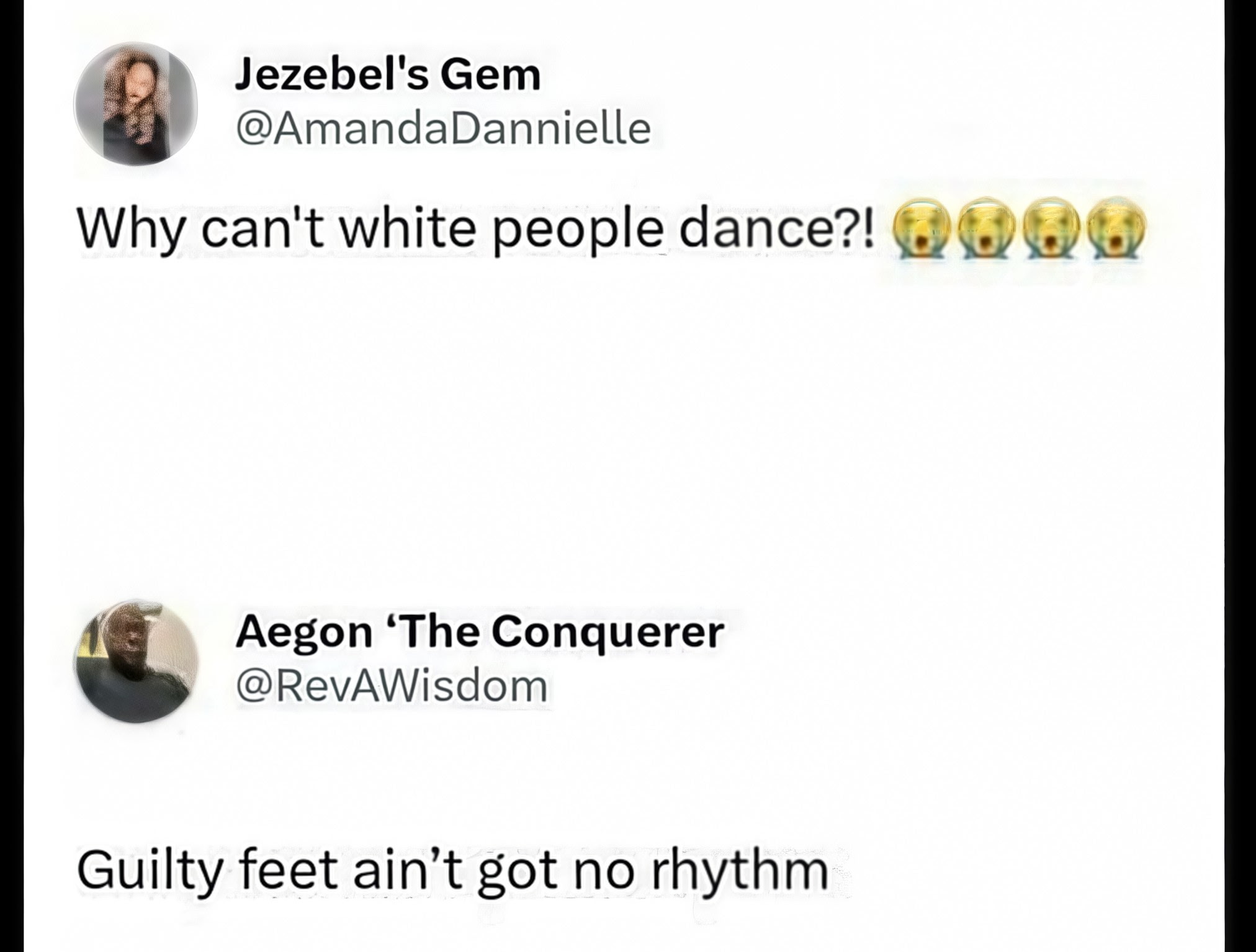 Guilty feet got no rhythm